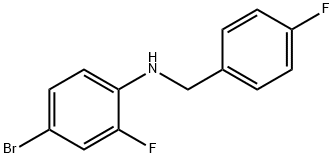 4-BroMo-2-fluoro-N-(4-fluorobenzyl)aniline, 97% Struktur