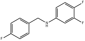 3,4-Difluoro-N-(4-fluorobenzyl)aniline, 97% Struktur