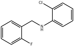 2-クロロ-N-(2-フルオロベンジル)アニリン 化学構造式