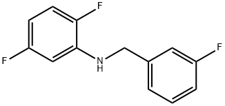 2,5-Difluoro-N-(3-fluorobenzyl)aniline, 97% Structure