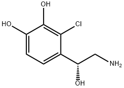 1,2-Benzenediol, 4-(2-amino-1-hydroxyethyl)-3-chloro-, (R)- (9CI),101969-79-3,结构式