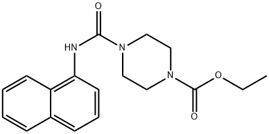 1-Carboethoxy-4-(1-naphthylcarbamyl)piperazine Structure