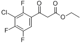 3-氯-2,4,5-三氟苯甲酰乙酸乙酯, 101987-86-4, 结构式