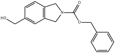 Benzyl 1,3-dihydro-5-(hydroxymethyl)-2H-isoindole-2-carboxylate, 2-[(Benzyloxy)carbonyl]-5-(hydroxymethyl)isoindoline,1019889-84-9,结构式