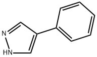4-フェニル-1H-ピラゾール 化学構造式