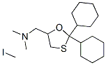2,2-dicyclohexyl-5-((dimethylamino)methyl)-1,3-oxathiolane methiodide Structure