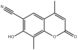 6-cyano-7-hydroxy-4,8-dimethylcoumarin,101994-23-4,结构式