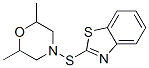 4-(benzothiazol-2-ylthio)-2,6-dimethylmorpholine Struktur
