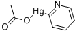 酢酸3-ピリジニル水銀(II) 化学構造式