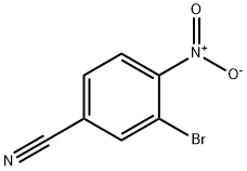 3-溴-4-硝基苯甲腈, 102000-73-7, 结构式