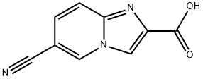 6-氰基咪唑并[1,2-A]吡啶-2-羧酸,1020035-67-9,结构式