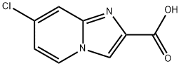 7-クロロイミダゾ[1,2-A]ピリジン-2-カルボン酸 化学構造式