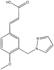 (2E)-3-[4-methoxy-3-(1H-pyrazol-1-ylmethyl)phenyl]acrylic acid|(E)-3-(3-((1H-吡唑-1-基)甲基)-4-甲氧基苯基)丙烯酸