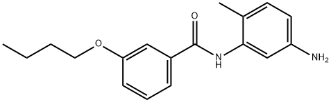 N-(5-Amino-2-methylphenyl)-3-butoxybenzamide,1020054-10-7,结构式
