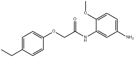 N-(5-Amino-2-methoxyphenyl)-2-(4-ethylphenoxy)-acetamide Struktur