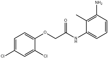 N-(3-Amino-2-methylphenyl)-2-(2,4-dichlorophenoxy)acetamide,1020056-35-2,结构式