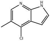 4-CHLORO-5-METHYL-1H-PYRROLO[2,3-B]PYRIDINE Struktur