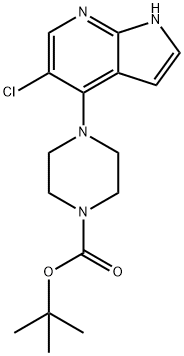 TERT-BUTYL4-(5-CHLORO-1H-PYRROLO[2,3-B]PYRIDIN-4-YL)PIPERAZINE-1-CARBOXYLATE