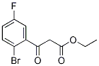 (2-溴-5-氟苯甲酰基)乙酸乙酯,1020058-49-4,结构式
