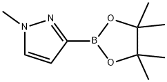 1-甲基吡唑-3-硼酸频哪醇酯,1020174-04-2,结构式