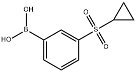 3-(环丙基磺酰基)苯硼酸 结构式