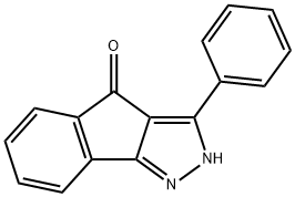 3-phenylindeno[1,2-c]pyrazol-4(2H)-one Structure