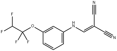 2-{[3-(1,1,2,2-tetrafluoroethoxy)anilino]methylene}malononitrile Structure