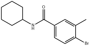 N-Cyclohexyl-4-broMo-3-MethylbenzaMide 结构式