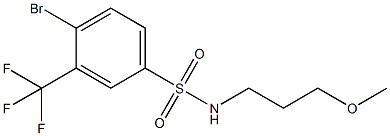 N-(3-Methoxypropyl) 4-broMo-3-trifluoroMethylbenzenesulfonaMide|N-(3-METHOXYPROPYL) 4-BROMO-3-TRIFLUOROMETHYLBENZENESULFONAMIDE