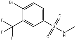 4-BroMo-N-Methyl-3-(trifluoroMethyl)benzenesulfonaMide Structure