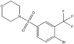 4-((4-BroMo-3-(trifluoroMethyl)phenyl)sulfonyl)Morpholine 化学構造式