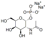 N-acetyl-alpha-D-galactosamine 1-phosphate, sodium salt Structure