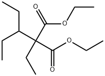 2-乙基-2-(1-乙基丙基)-丙二酸二乙酯 结构式