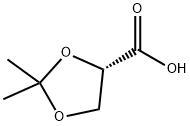 (S)-2,2-二甲基-1,3-二氧戊环-4-甲酸 结构式