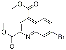 dimethyl 7-bromoquinoline-2,4-dicarboxylate 化学構造式