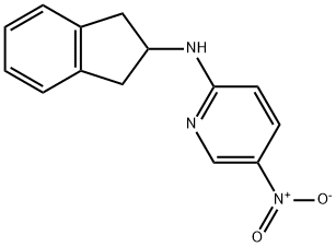 N-(2,3-dihydro-1H-inden-2-yl)-5-nitropyridin-2-amine Struktur