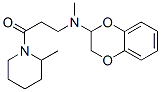 3-(7,10-dioxabicyclo[4.4.0]deca-1,3,5-trien-9-ylmethylamino)-1-(2-meth yl-1-piperidyl)propan-1-one,102071-87-4,结构式