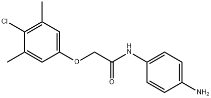 N-(4-Aminophenyl)-2-(4-chloro-3,5-dimethylphenoxy)acetamide Struktur