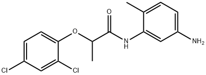 N-(5-Amino-2-methylphenyl)-2-(2,4-dichlorophenoxy)propanamide,1020723-13-0,结构式