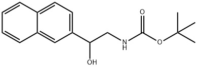 [2-HYDROXY-2-(2-NAPHTHALENYL)ETHYL]-CARBAMIC ACID 1,1-DIMETHYLETHYL ESTER Structure