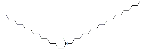 N-hexadecyl-N-methyl-octadecan-1-amine Structure