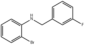 2-BroMo-N-(3-fluorobenzyl)aniline, 97% Struktur