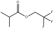Propanoic acid, 2-Methyl-, 2,2,2-trifluoroethyl ester 化学構造式
