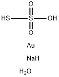 金チオ硫酸ナトリウム 化学構造式