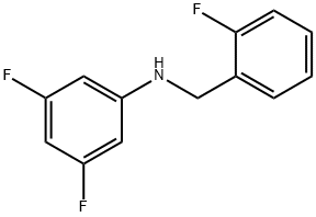 3,5-Difluoro-N-(2-fluorobenzyl)aniline, 97% 化学構造式