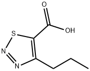 4-propyl-1,2,3-thiadiazole-5-carboxylic acid Struktur