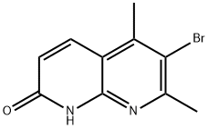 6-Bromo-5,7-dimethyl-1,8-naphthyridin-2-ol Structure