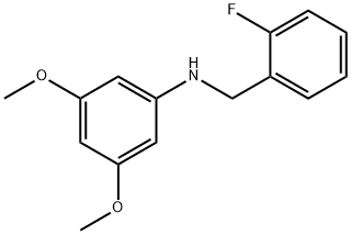 3,5-DiMethoxy-N-(2-fluorobenzyl)aniline, 97% Structure