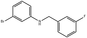 3-溴-N-(3-氟苄基)苯胺 结构式