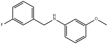 N-(3-Fluorobenzyl)-3-Methoxyaniline, 97% 化学構造式